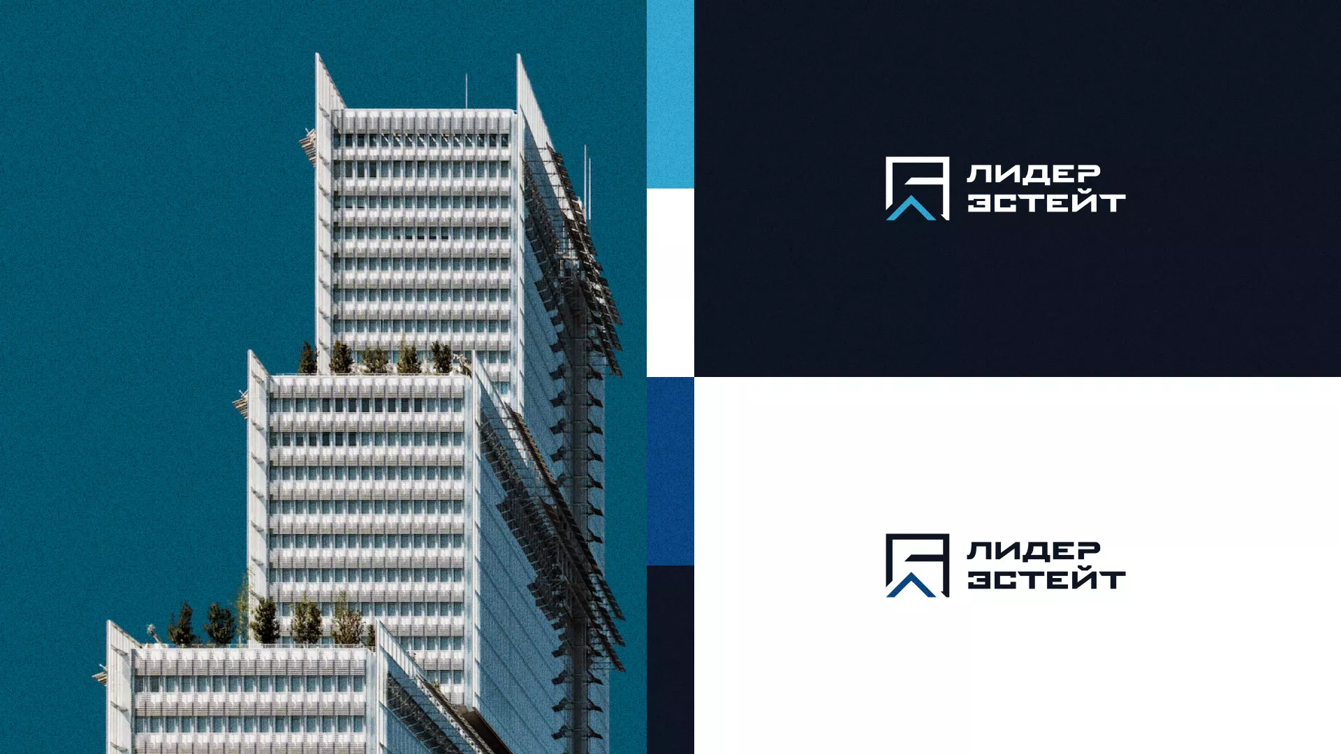 Разработка логотипа агентства недвижимости «Лидер Эстейт» в Правдинске